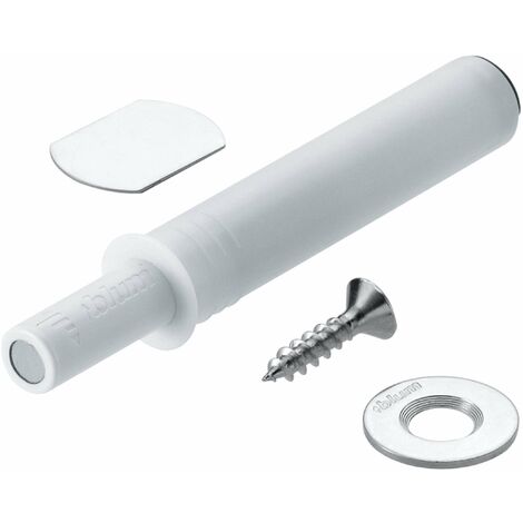 Cyclingcolors – Loqueteau à pression aimanté réglable pour meuble – Mécanisme push-to-open – Contreplaque à visser et coller – Plastique blanc