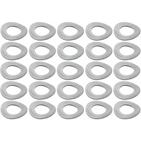25x Rondelle élastique ondulée rondelle frein en acier à ressorts zingué DIN 137B Blocage Fixation Vis Boulon Quincaillerie Vibration, M10x17x1mm