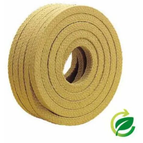 Joint pour presse-étoupe joint de graisse en coton Erica fils finement tressés Etanchéité Pompe Tourillon Axe Agitateur Arbre, 6x6mm longueur 1 mètre