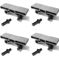 Cyclingcolors – Kit de 4 supports de latte 38mm double suspendu – 8 tenons 11mm pour sommier souple – Installation rapide et facile – Compatible lattes 38x8mm