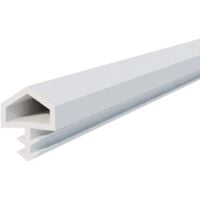 Joint d'isolation pour portes intérieures feuillure 10mm hauteur 5,5mm Calfeutrage Rainure Isolant Protection Etanchéité Profil Thermique Flexible, TPE blanc 5 mètres