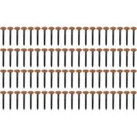 20x Clous Acier Avec Tête Laiton Cuivre Fixation Ameublement Décoratif