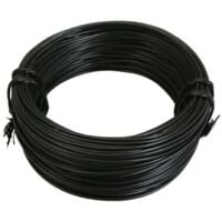 Rouleau de 5 mètres fil électrique 0,75mm² cuivre noir câble souple faisceau