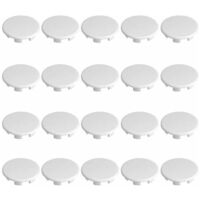 Cyclingcolors – Pack de 20 cache trou en plastique 8 mm blanc – Pour boucher trous dans meubles et murs – Matériau polyamide PA6.6