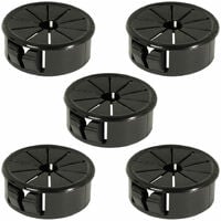 5x passe fil universel câble diamètre 20,6 mm rond encastrable bureau mural tube