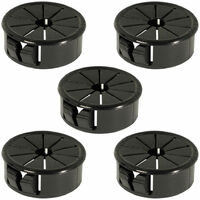 Cyclingcolors – Lot de 5 passe-fils encastrables – Pour câbles de 3,2 à 25,4 mm – Matériau polyamide 6.6 – Installation propre et ordonnée