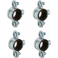4x collier simple de fixation murale 20mm isophonique caoutchouc plomberie raccord tuyau tube