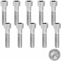 10x Vis métaux CHC (BTR) acier inoxydable A2 norme DIN 912 RVS empreinte 6 pans creux hexagonale, M6x35