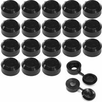 Cyclingcolors – 20x cache vis universel noir – Capuchon rondelle de protection – Pour finition nette et soignée – Protection contre agressions extérieures