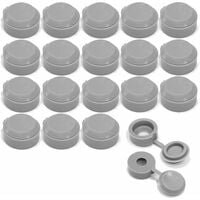 20x cache vis universel gris avec capuchon rondelle de protection meuble bricolage
