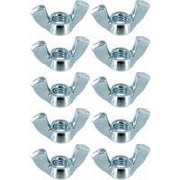10x écrou papillon M6 matière acier forme américaine à oreille bricolage universel