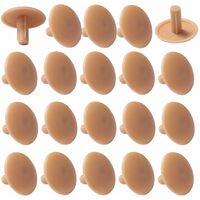 20x Cache vis plastique universel 3x12x6mm cruciforme capuchon trou protection masque, marron clair