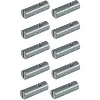 Cyclingcolors – Ferrure d'assemblage M6 – 10 pièces – Acier – Filetage métrique pas standard – Longueur 14mm – Largeur 8mm – Connecteur pour meubles en bois