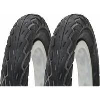 2x Pneu 12 1/2x2 1/4 (62-203) noir vélo cycle enfant draisienne vtt poussette