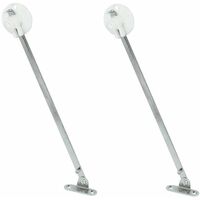 Cyclingcolors – Lot de 2 compas d'abattant à frein 275mm – Freinage réglable – Pour meubles en bois – Charge maximale 50kg – Installation facile