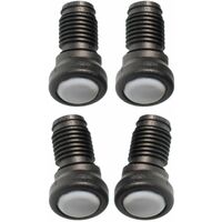 Cyclingcolors – Lot de 4 embouts rentrants orientables en Téflon PTFE – Base de glissement 25mm – Diamètre extérieur tube 16mm – Pour surfaces lisses