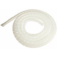 Gaine spiralée diamètre 4,2mm x 6mm longueur 3m spirale plastique transparente protection câble fil électrique