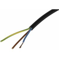 Cyclingcolors – Câble électrique H05VVF 3x0,75mm2 noir 2m – Conducteur flexible en cuivre – Tension 300/500V – Pour appareils électriques