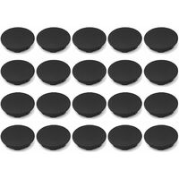 20x cache trou bouchon plastique 22,2mm noir protection trou meuble mur cloison