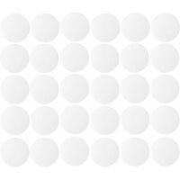 Cyclingcolors – 30x Cache vis adhésif autocollant diamètre 20mm – Bouchon trou meuble – Pour bois dur – Blanc