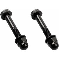2x boulon (vis + écrou) fixation porte coulissante M10 x 65mm cuisine placard verrière meuble noir