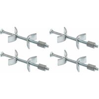 Cyclingcolors – Lot de 4 vis relieuse M6 x 150mm – Pour assemblage robuste de panneaux bois – Étriers de fixation inclus – Pour meubles et structures