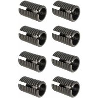 8x Patin antiderapant Embout de tube rond anti glissement pied de meuble en plastique noir à enfoncer Chaise Table Fauteuil Protection Sol Parquet, 28 - 30mm
