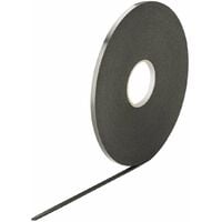 Bande d'étanchéité adhésive autocollante en polypropylène de haute qualité pour fenêtres portes garage Garniture Vitrage Construction Polyvalent Isolant Seuil, anthracite 9mm x 2mm x 20m