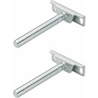 Cyclingcolors – Support d'étagère invisible en T – Acier galvanisé – Longueur 112mm – Capacité de charge 80-200kg – Installation rapide et ajustable
