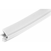 Joint d'isolation pour portes intérieures à recouvrement et en verre largeur de pli 12mm Calfeutrage Rainure Garniture Isolant Protection Rénovation, caoutchouc TPE blanc 5 mètres
