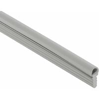 Joint d'étanchéité avec traverse harpon lèvre ronde en plastique gris à enfoncer 13 x 5mm Profil Infiltration Paroi Plinthe Queue de sapin Humidité Cuisine Salle de bain Maison Isolation, 1 mètre