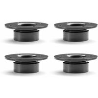 Cyclingcolors – Pied de meuble réglable 15mm – Ajustable ±3mm – Plastique gris anthracite – À visser – Capacité de charge 200kg