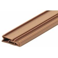 Joint d'isolation de porte d'entrée et pare-fumée DIN 18095 largeur de pli 12mm Calfeutrage Rainure Garniture Isolant Protection Renovation Etanchéité, silicone beige 2 mètres