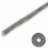 Cyclingcolors – Joint de porte et fenêtre coulissant anti poussière – Joint brosse non adhésif gris – Hauteur 4mm, largeur 4,8mm, longueur 10m – Isolation verre et meuble