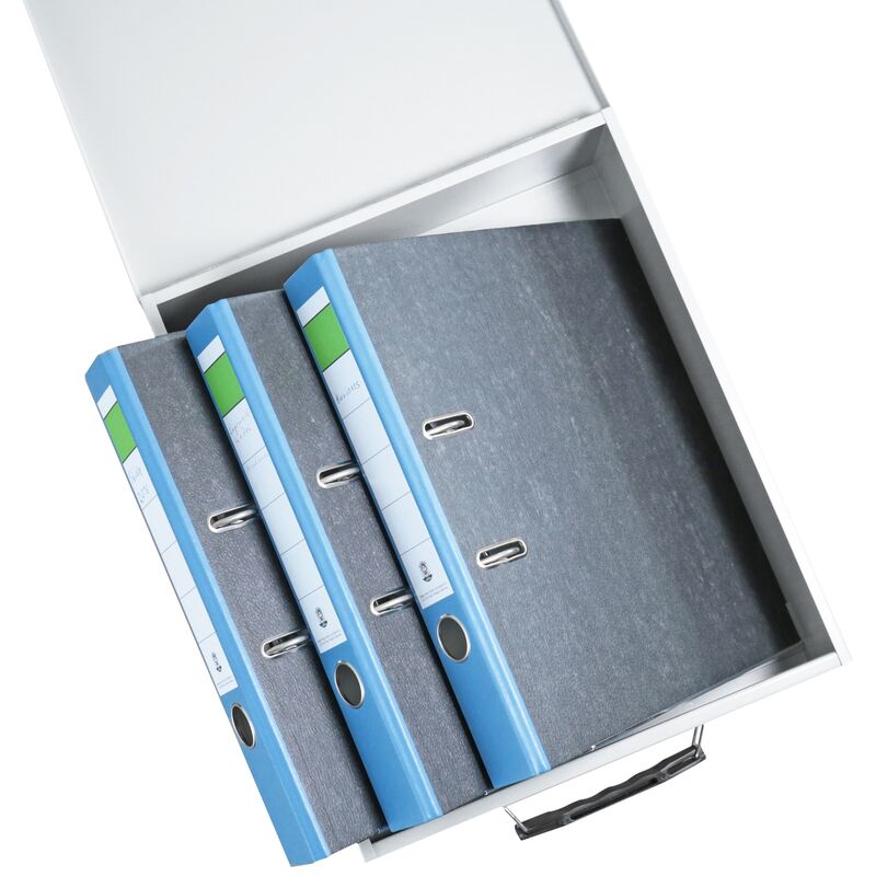 HMF Geldkassette Dokumentenkassette, abschließbar, DIN A5, 27 x 20,5 x 8 cm