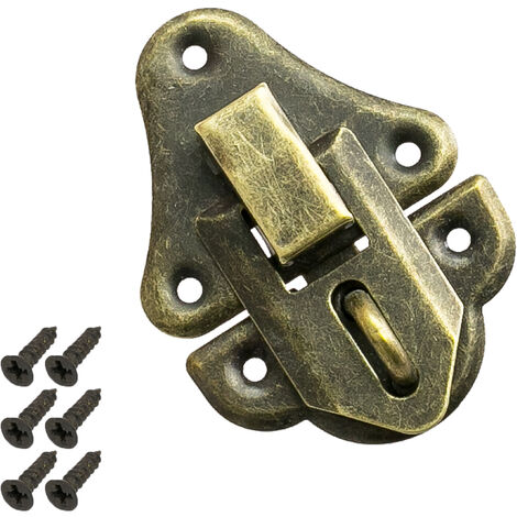 HMF 6495 Vintage Spannverschluss mit Schlossöse, 35 x 50 mm, Bronze (1/5)