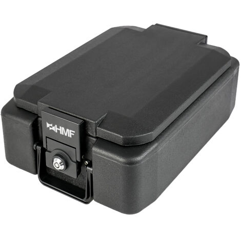 HMF 250442 Feuerfeste Geldkassette, Dokumentenbox abschließbar, DIN A4