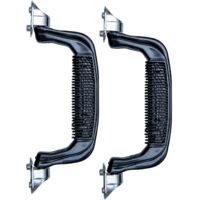 HMF 14972-02 Koffergriff 2er Set, 19 x 7 cm, schwarz