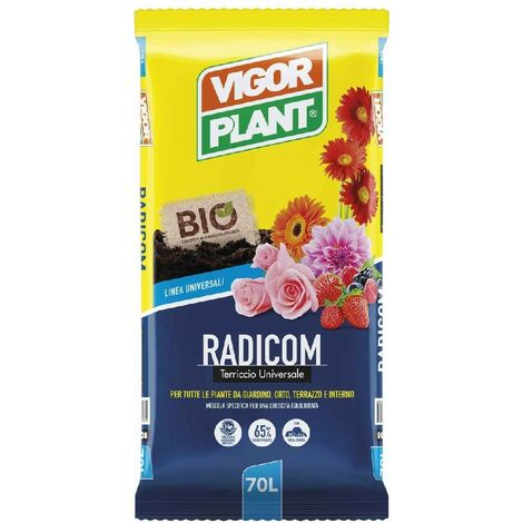 RADICOM 70 L. - TERRICCIO CON CONCIME ORGANICO BIO - VIGORPLANT