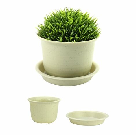 Plastic Plant Pots - Set of 10 Large | Pukkr