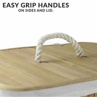 Bamboo Laundry Hamper Basket | M&W - Natural
