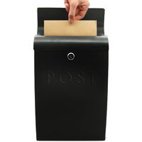 Wall Mounted Post Box in Black | M&W - Black