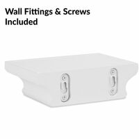 3 White Floating Shelves | M&W - White