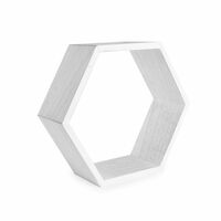 Hexagon Floating Shelves - Set of 3 White | M&W - White
