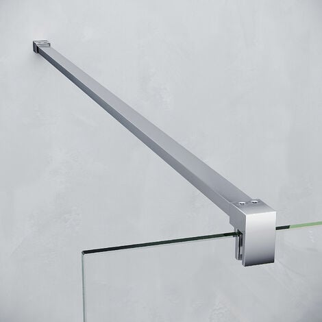 SONNI  8mm Glas Walk In Dusche Duschwände Duschabtrennung  Duschkabine mit Stabilisator Nano ESG 80x200cm vollsatiniert