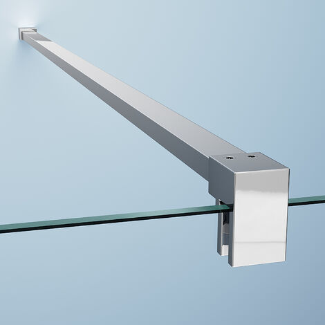 SONNI 120x200cm Walk In Dusche Duschwände Duschabtrennung  Duschkabine mit Stabilisator Nano ESG Glas 8mm vollsatiniert