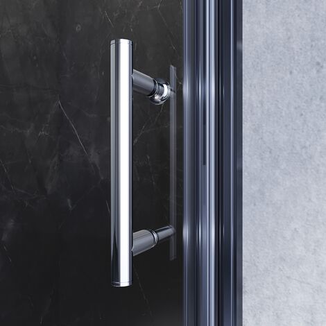 SONNI Duschtüren Pendeltür mit NANO Glas 86 x 185 cm Duschkabine Duschtür nische Pendeltür Duschabtrennung Glastür
