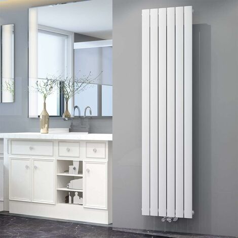 ELEGANT Design Heizkörper Flachheizkörper Weiß 1800x462mm Vertikal Einlagig