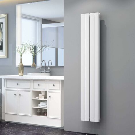ELEGANT Design Heizkörper Flachheizkörper Weiß 1600x308mm Vertikal Doppellagig