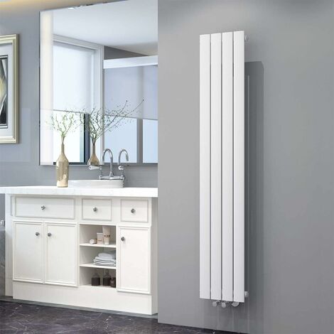 ELEGANT Design Heizkörper Flachheizkörper Weiß 1600x308mm Vertikal Einlagig
